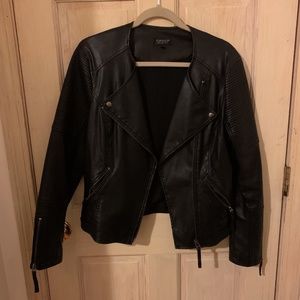 Topshop Faux/Vegan Leather Jacket